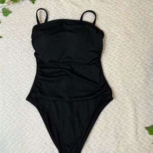 Shade & Shore Black Kids One Piece Swimsuit